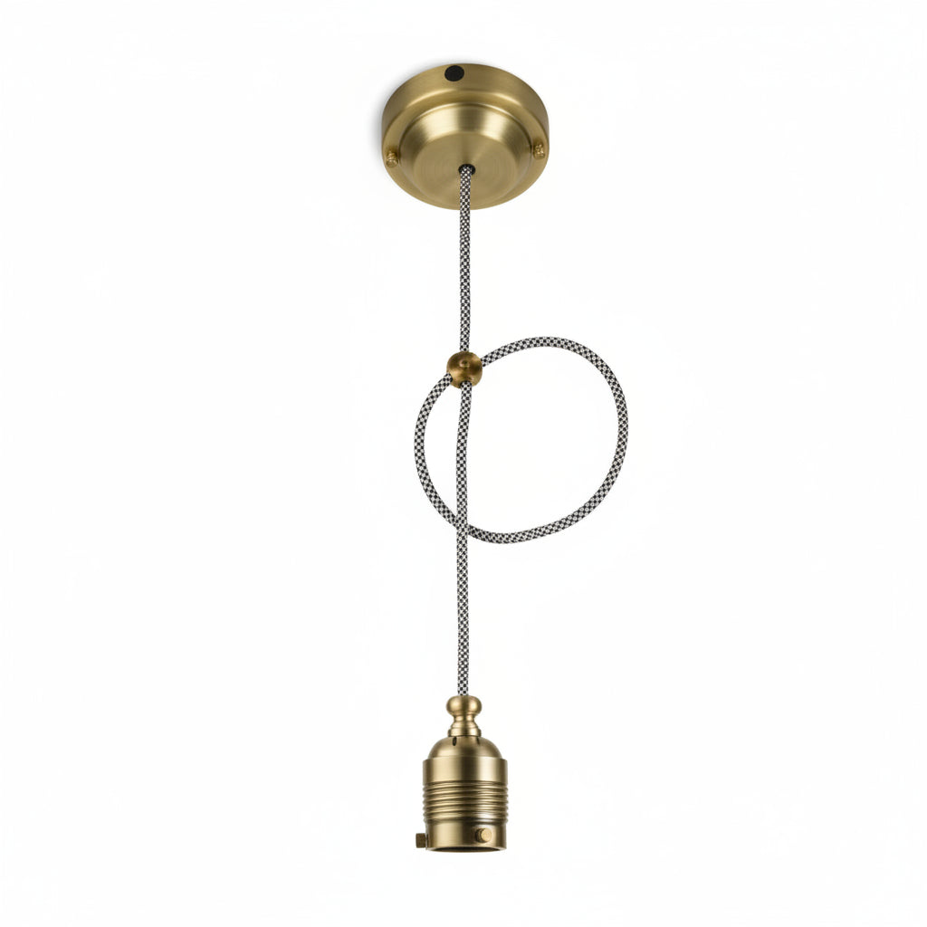 Vintage Pendant Light — Beige