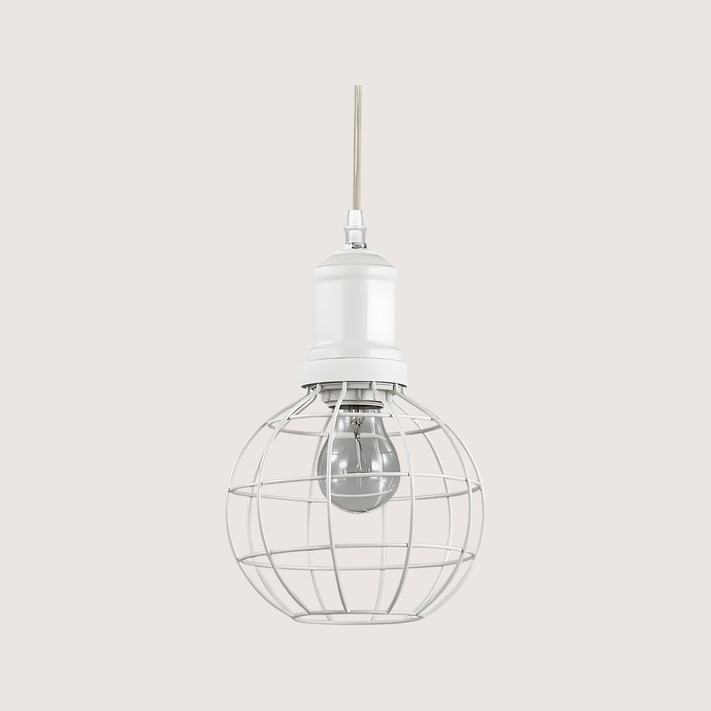 Cage Round Wire Pendant Light