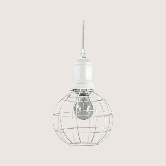 Cage Round Wire Pendant Light