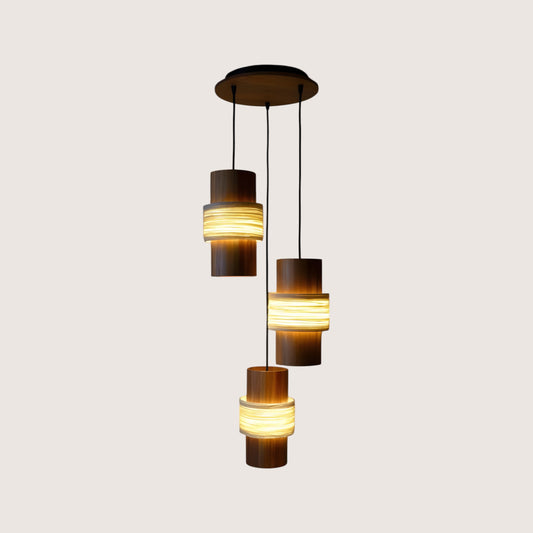 Circlet Wood & Wool Pendant