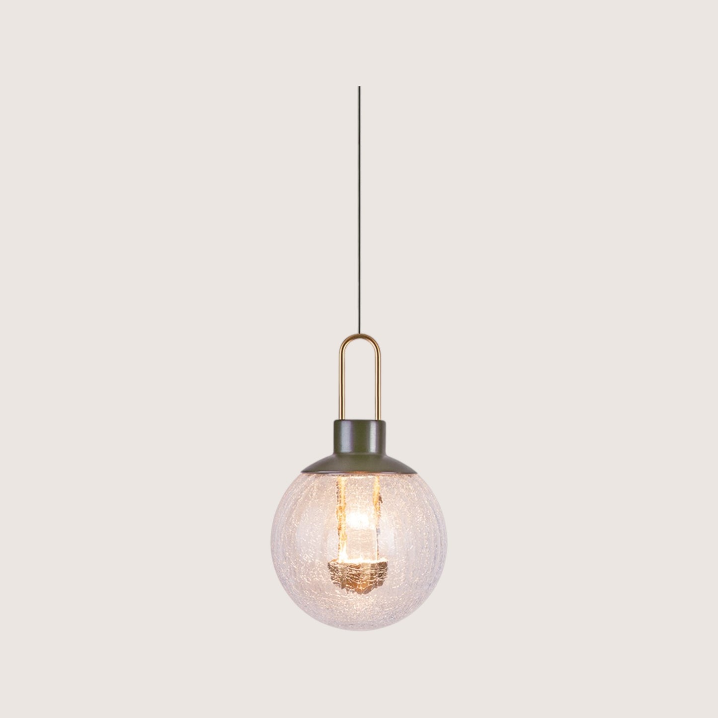 Crazed Textured Glass Pendant Light