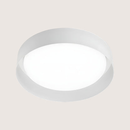 Crew Round LED Flush Ceiling Light — White