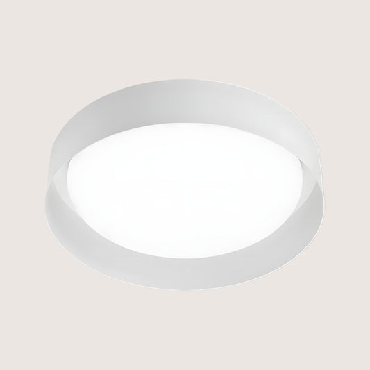 Crew Round LED Flush Ceiling Light — White