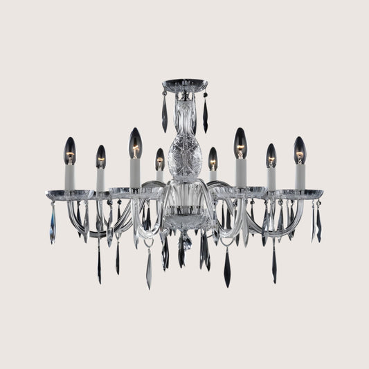 Maryland 8-Arm Crystal Candle Chandelier Clear 700mm