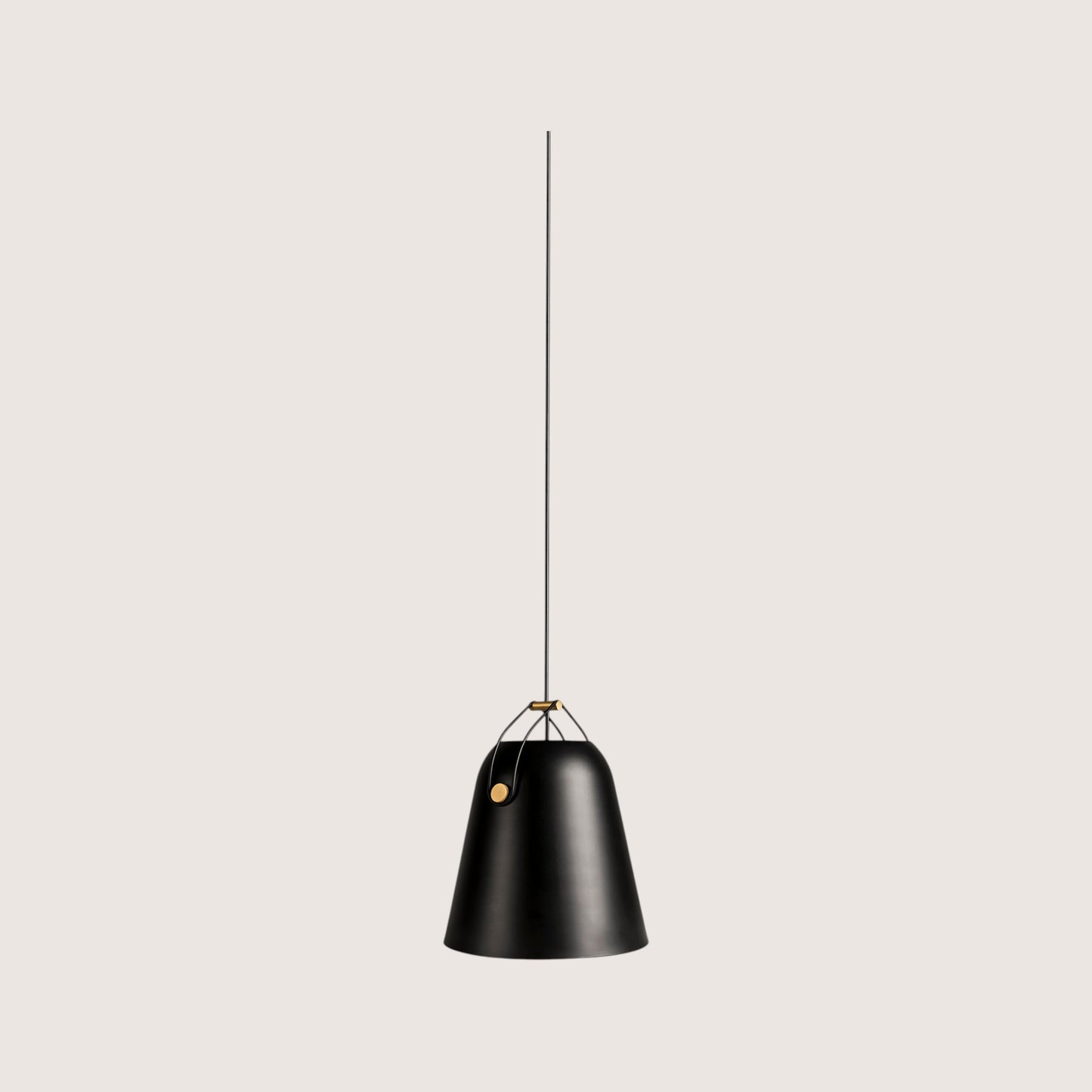 Napa Pendant Light Black and Matt Gold - Small