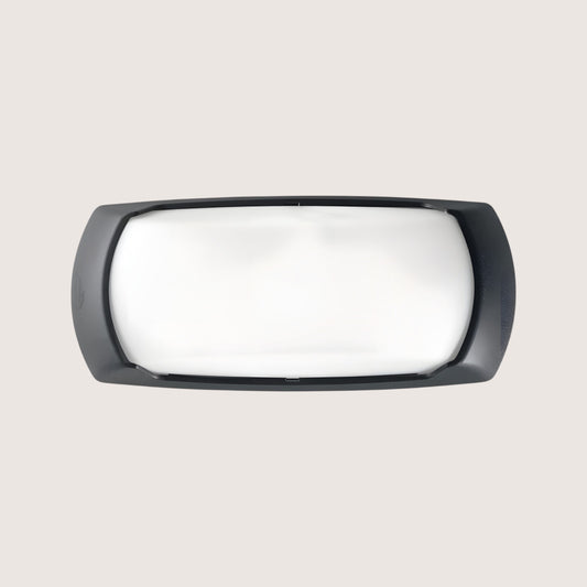 Francy Black Bulkhead Outdoor Wall Light