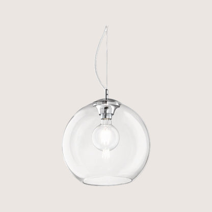 Nemo Clear Blown Glass Globe Pendant Light — 300mm