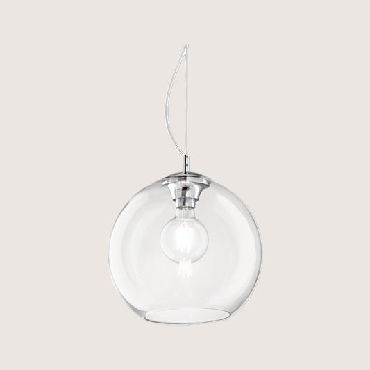 Nemo Clear Blown Glass Globe Pendant Light — 300mm