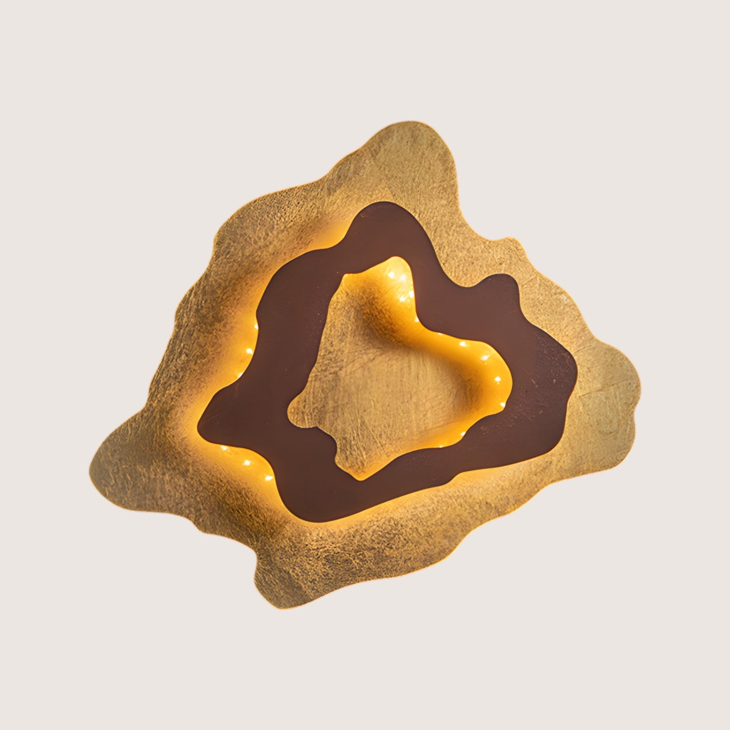 Halo Gold Leaf Decorative Wall Light
