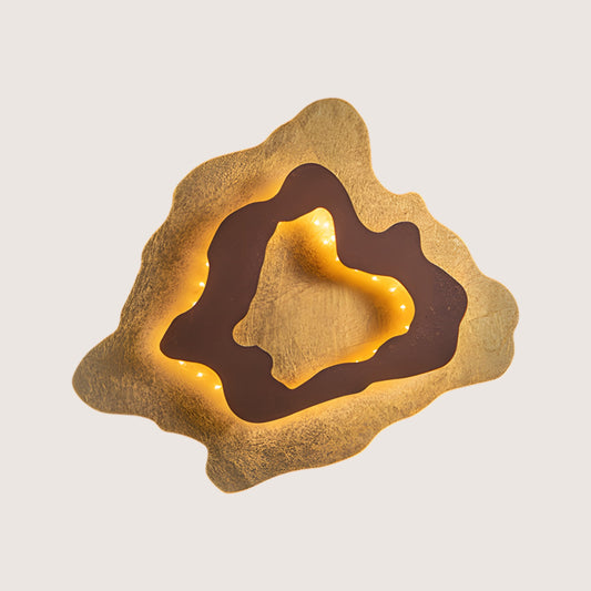 Halo Gold Leaf Decorative Wall Light