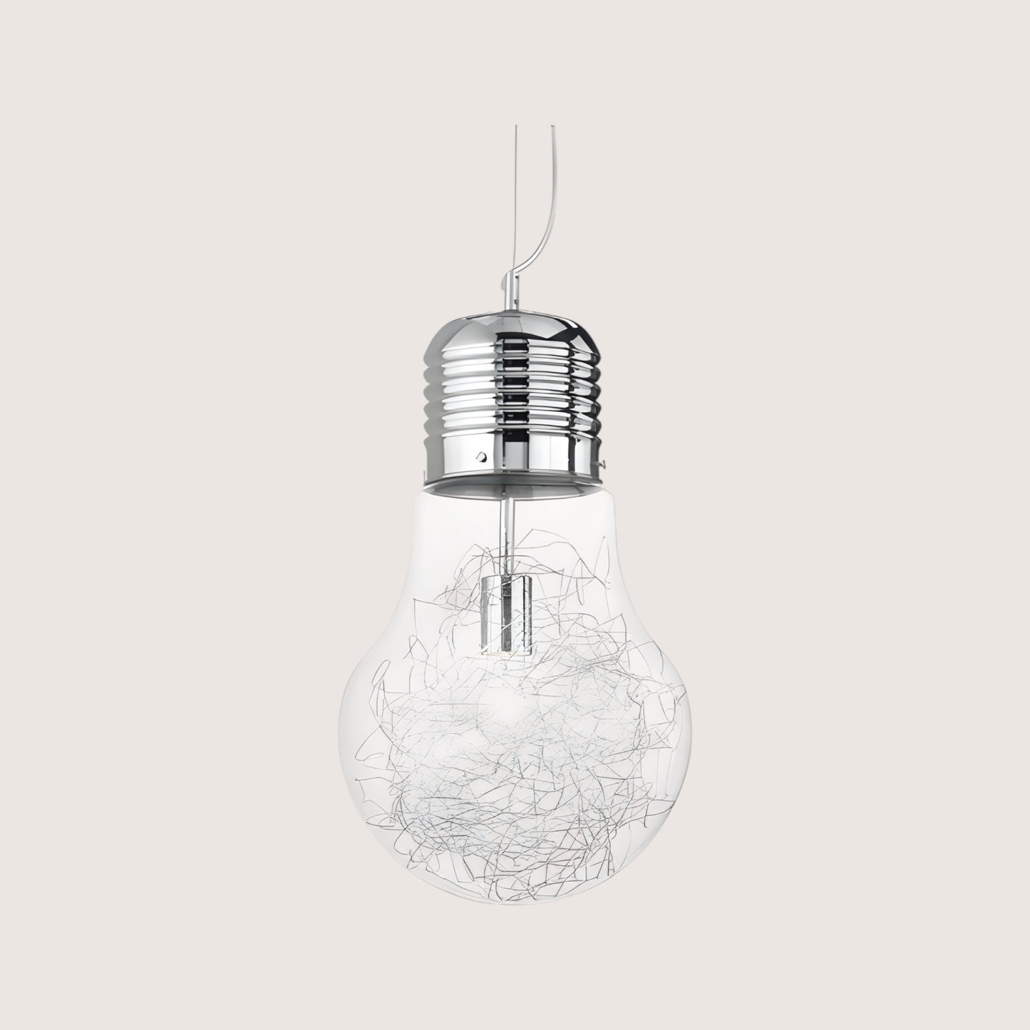 Luce Max Small Glass Bulb Pendant Light