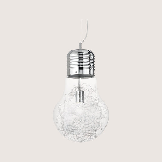 Luce Max Small Glass Bulb Pendant Light