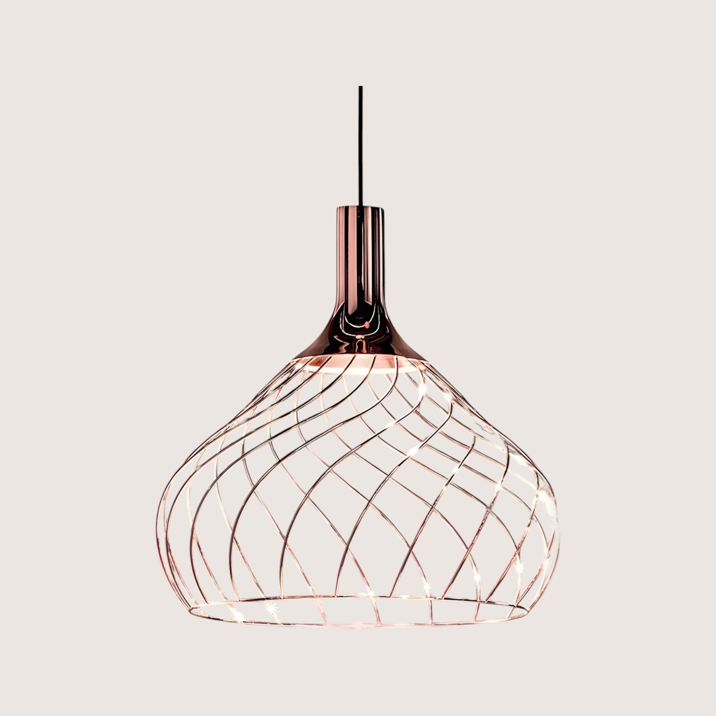 Mongolfier Copper Wire Cage Pendant Light