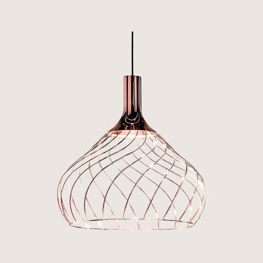 Mongolfier Copper Wire Cage Pendant Light