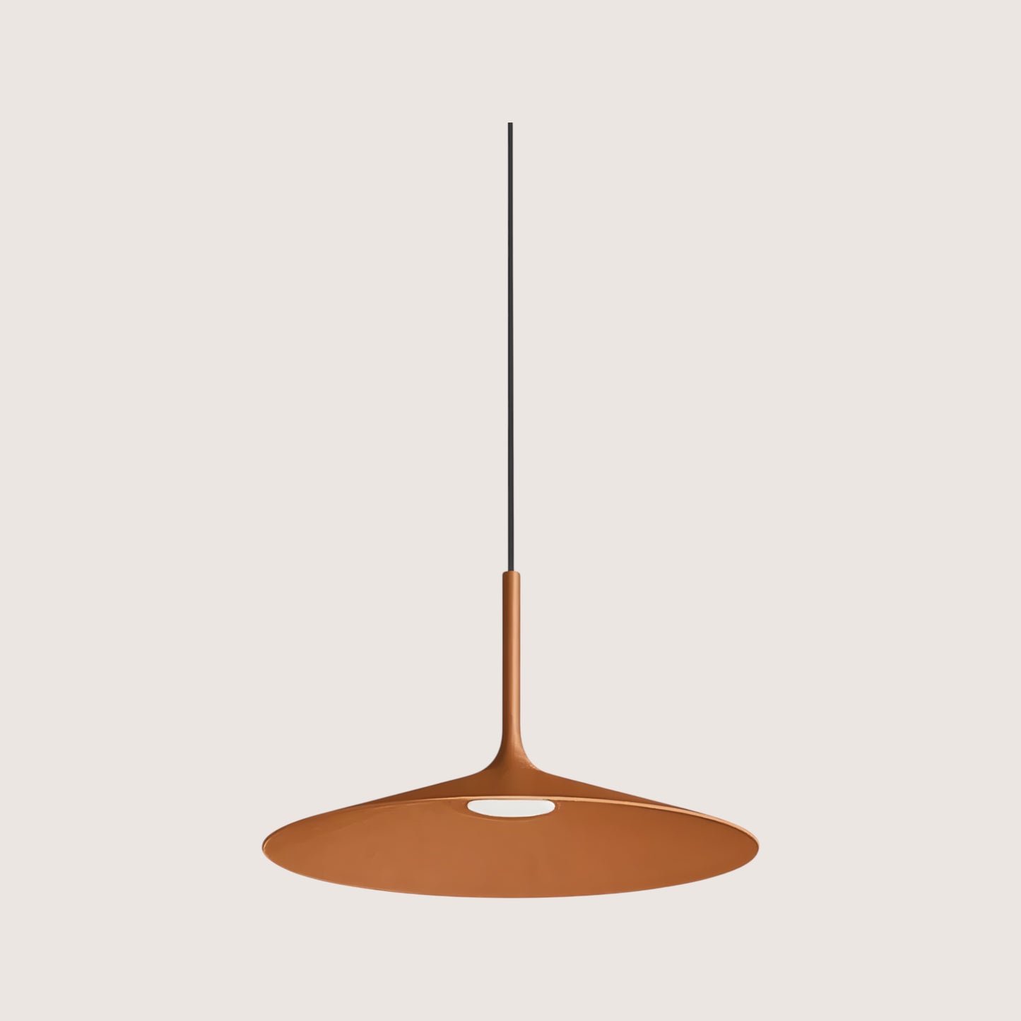 Poe Slim Disc Pendant Light Copper
