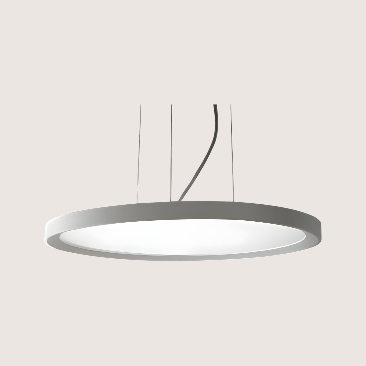 UFO Round LED Pendant Light  — 400mm White