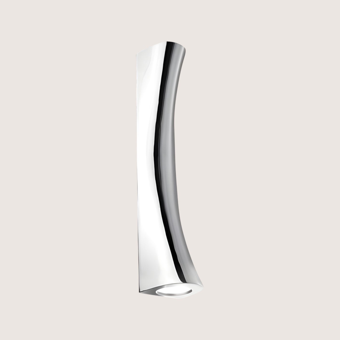 Surf Twisted Blade Chrome Upright Wall Light