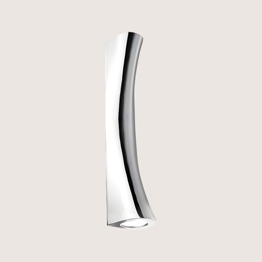 Surf Twisted Blade Chrome Upright Wall Light