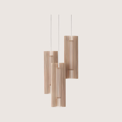 iO 3 Flute Cluster Pendant Light