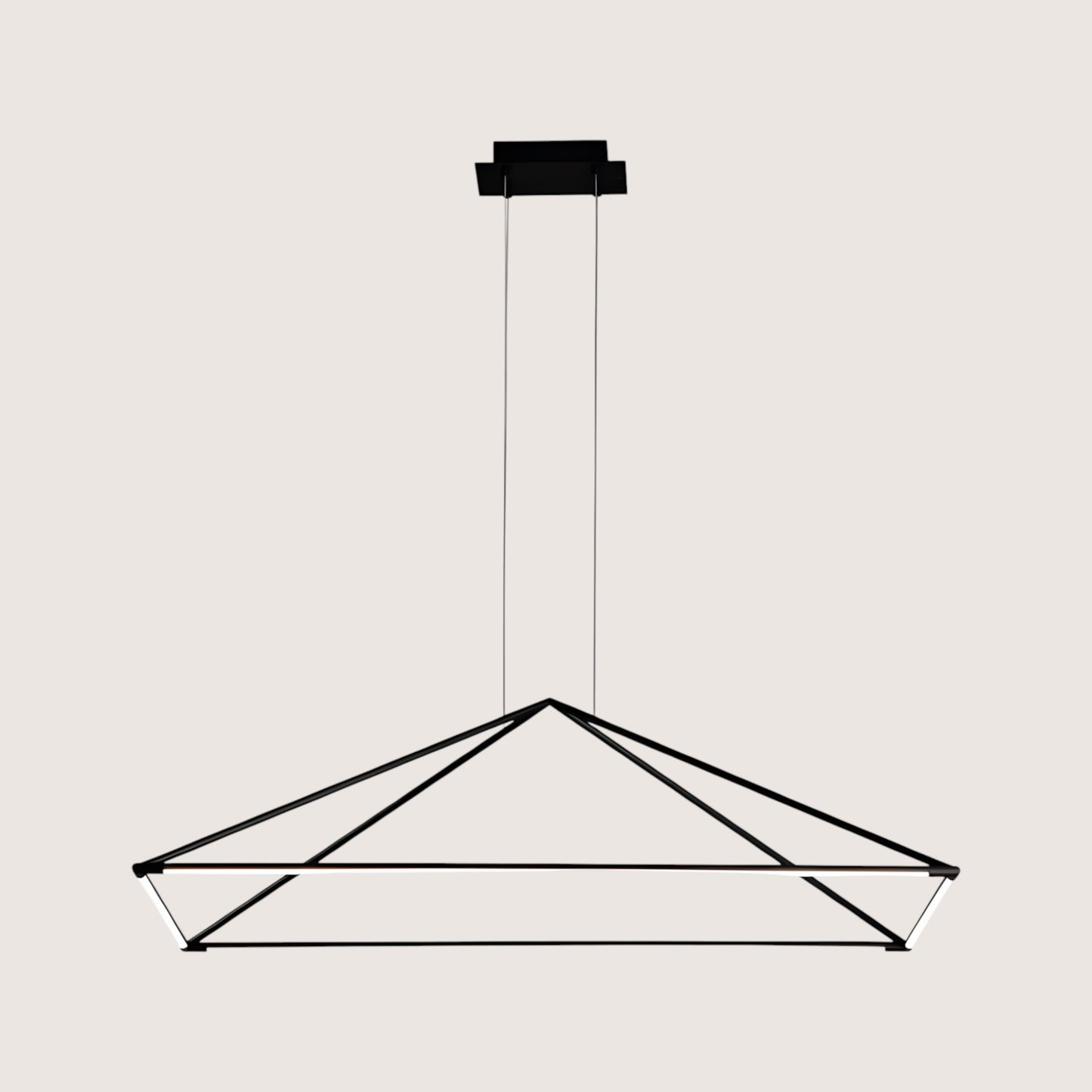 Tubs Geometric LED Pendant — Black