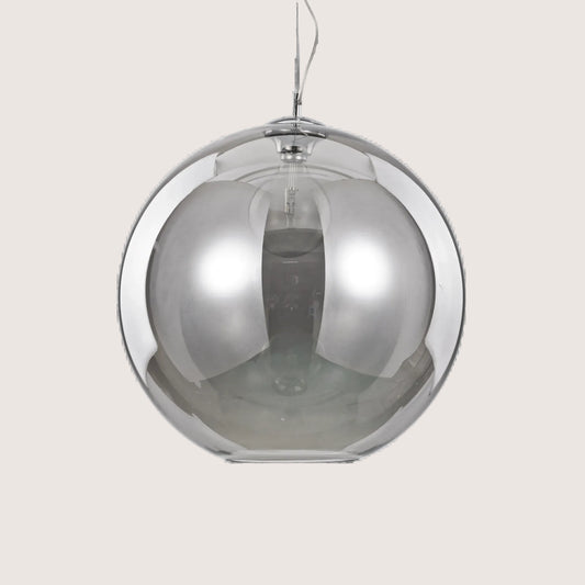 Nemo Smokey Blown Glass Globe Pendant Light — 500mm