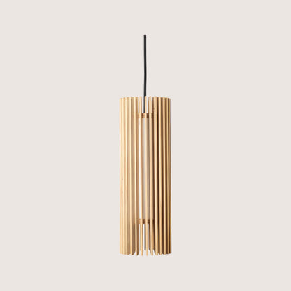 iO Flute Wood Pendant Light