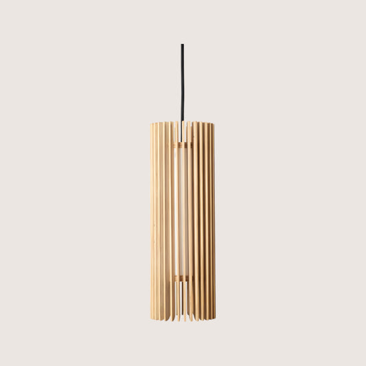 iO Flute Wood Pendant Light