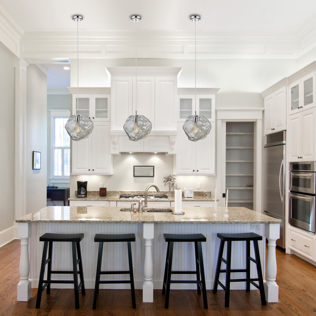 Petra Smokey Glass Pendant Light