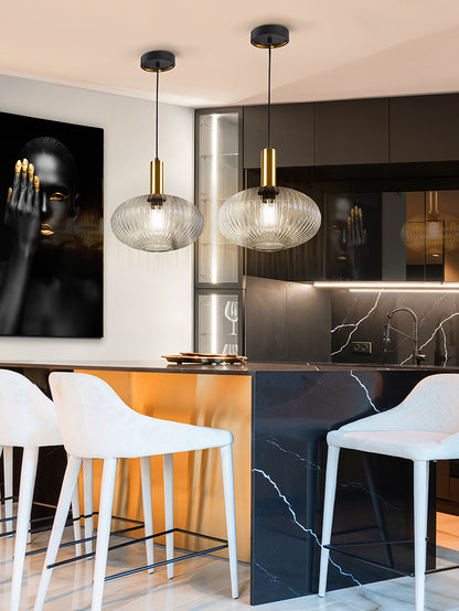 Norma Single Pendant Light Clear Glass