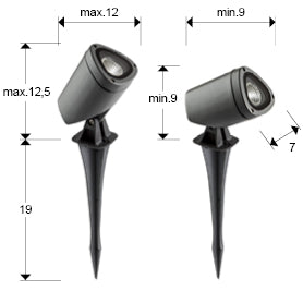 Flux Grey Outdoor Beacon Garden Light