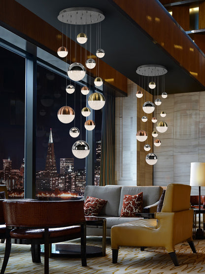 Sphere 14-Light Globe Cluster Pendant
