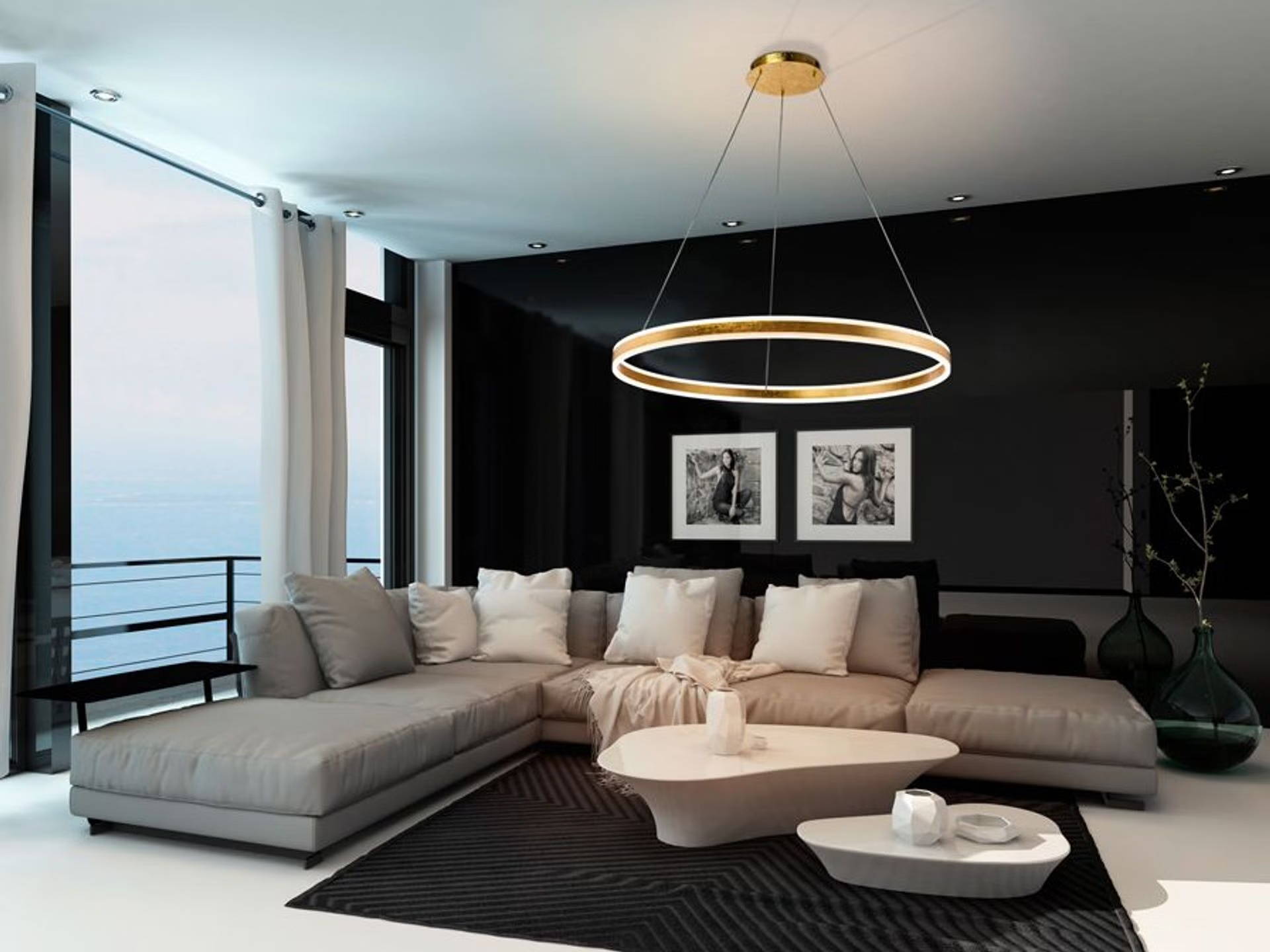 Helia Single Ring LED Pendant Light