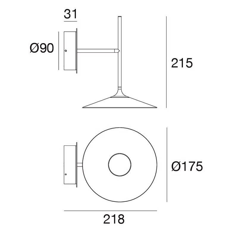 Poe Adjustable LED Indoor Wall Light