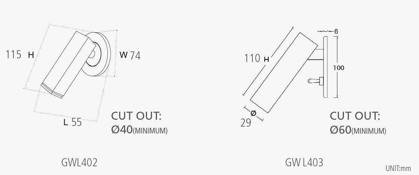 Bedside Reading Light II — Recessed Gooseneck