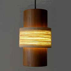 Circlet Wood & Wool Pendant