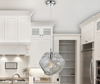 Petra Smokey Glass Pendant Light