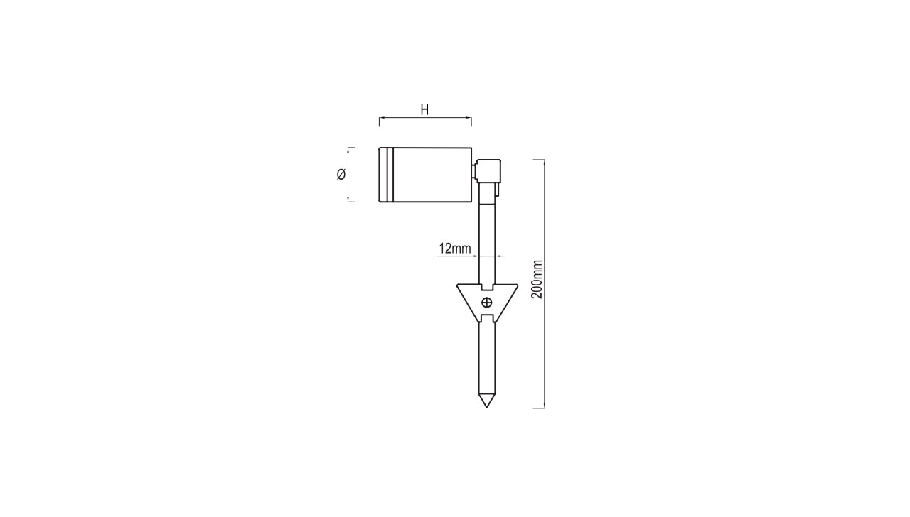 Cervera IP65 Garden Spike — Stainless Steel or Black