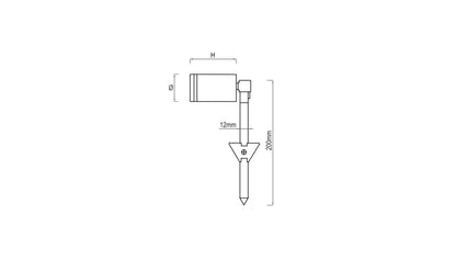 Cervera IP65 Garden Spike — Stainless Steel or Black