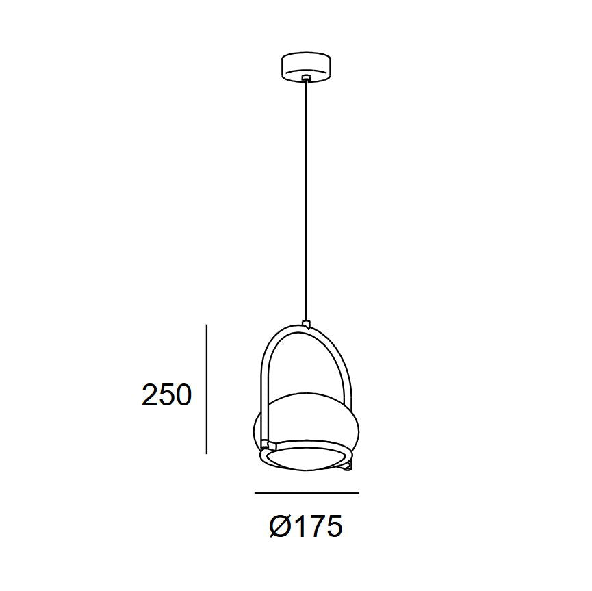 Coco Pendant Light Gold