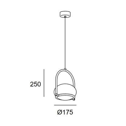 Coco Pendant Light Gold