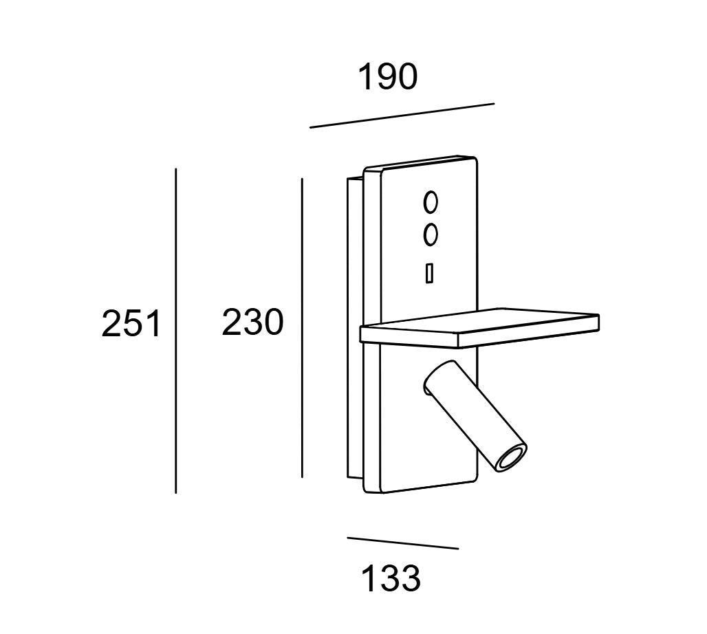 E-Lamp Articulated Reading Wall Light