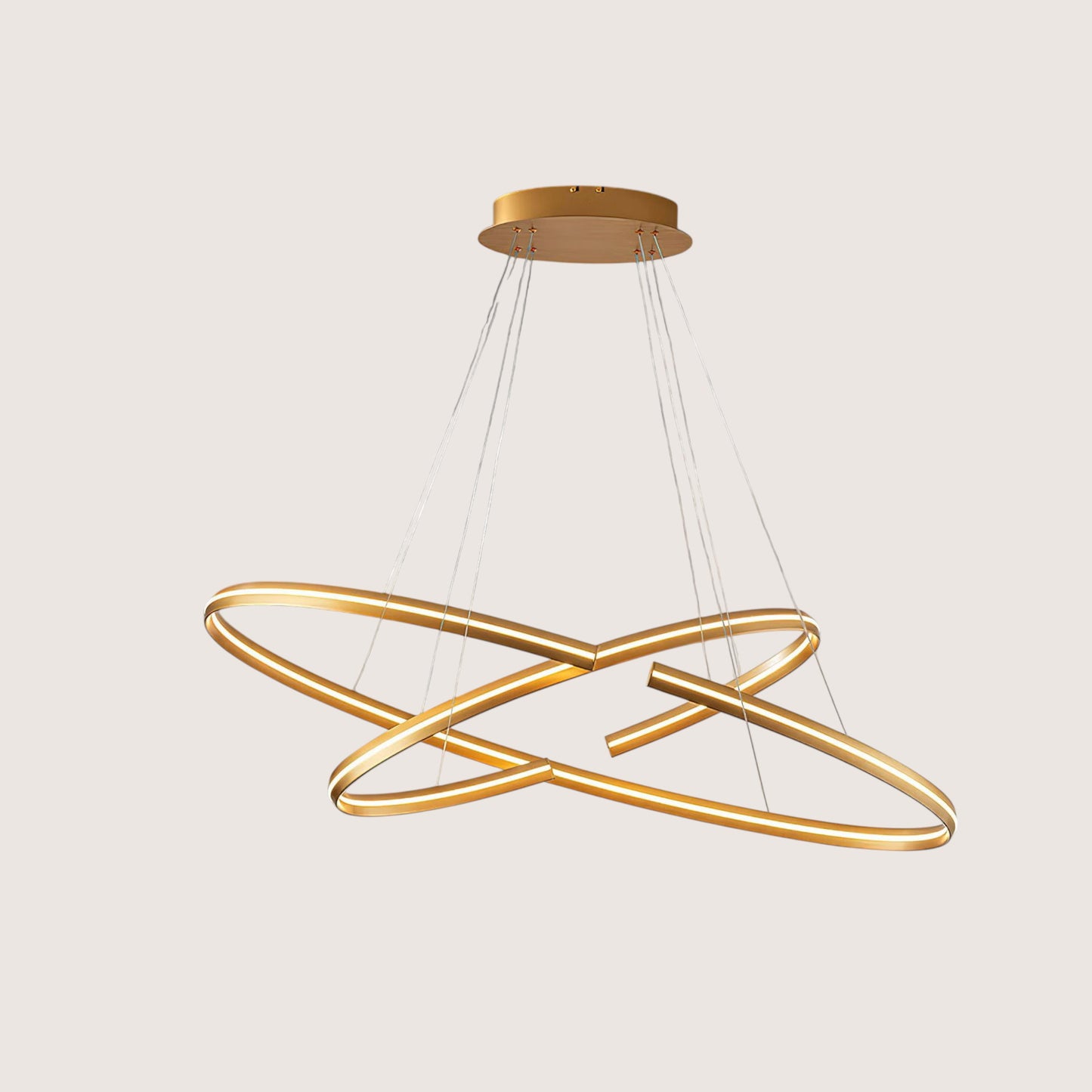 Elipse Adjustable Interlocking Oval LED Pendant — Smart-Home Dimming Only