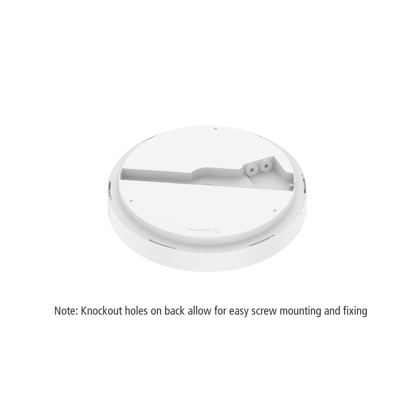 Flush Round Tri-Colour Oyster Light — 250mm, 300mm or 400mm