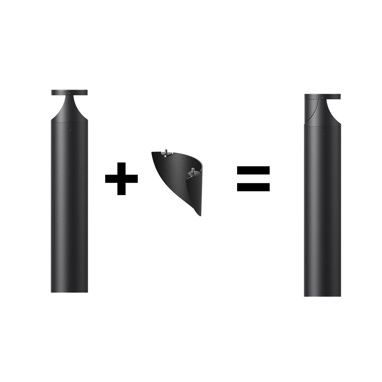 Dark I Outdoor Bollard