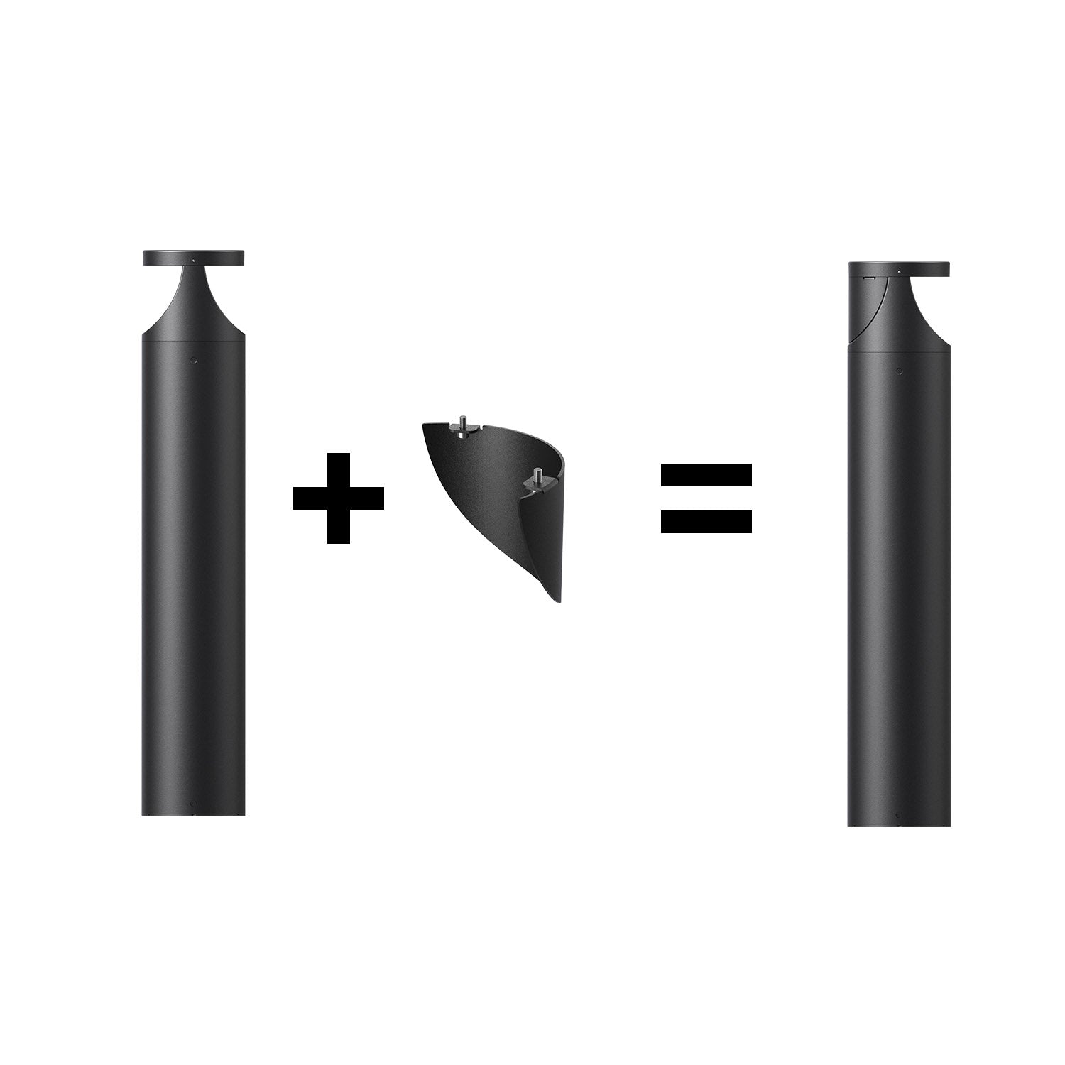 Dark I Outdoor Bollard