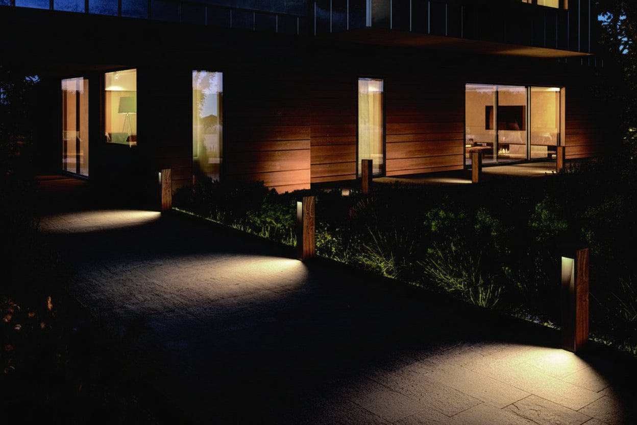Slot Contemporary Outdoor Bollard Light