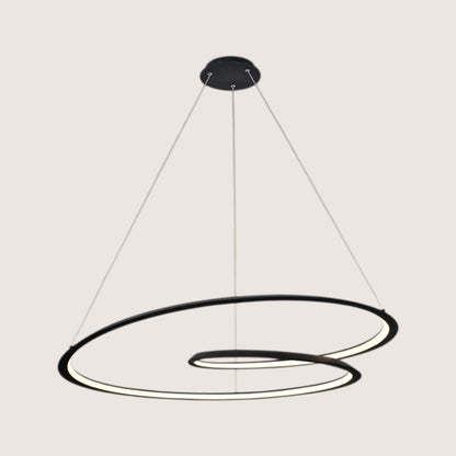 Looping LED Pendant Light — Matt Black