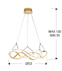 Molly Ribbon LED Pendant Light