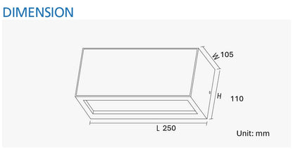 Woody IP54 Up and Down Wall Light