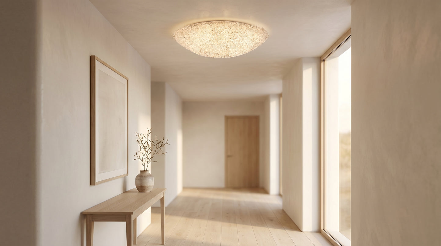 Artic Crystal Dome Flush Ceiling Light